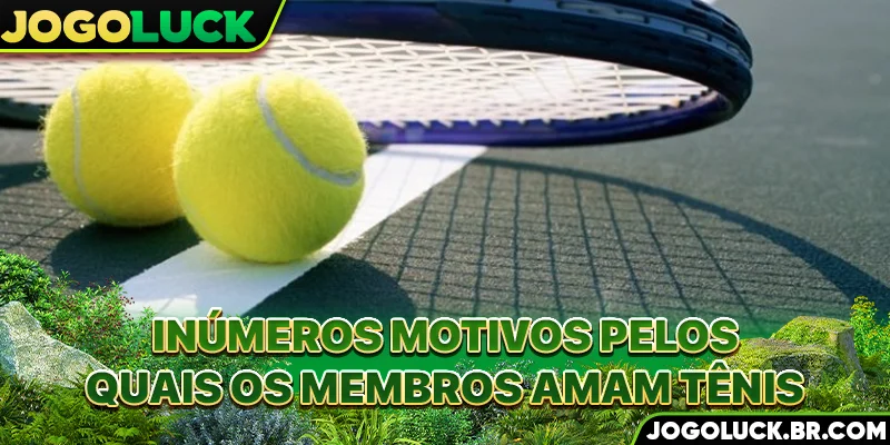 Inúmeros motivos pelos quais os membros amam tênis
